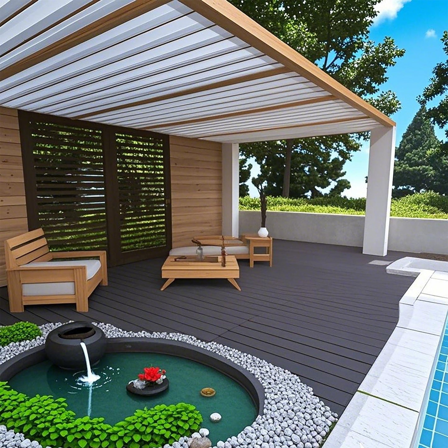 Interlocking Decking Tiles For Indoor and Outdoor