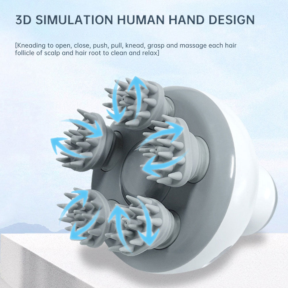 Head Massage Health Care Antistress Relax Body Massagem Deep Tissue Electric Vibrating Head Massager Hair Scalp Massager - Tampa Home & Garden Store