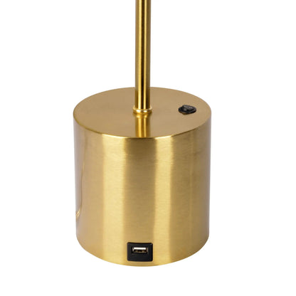 Ethereal Modern Small Table Lamp With Globe Shade