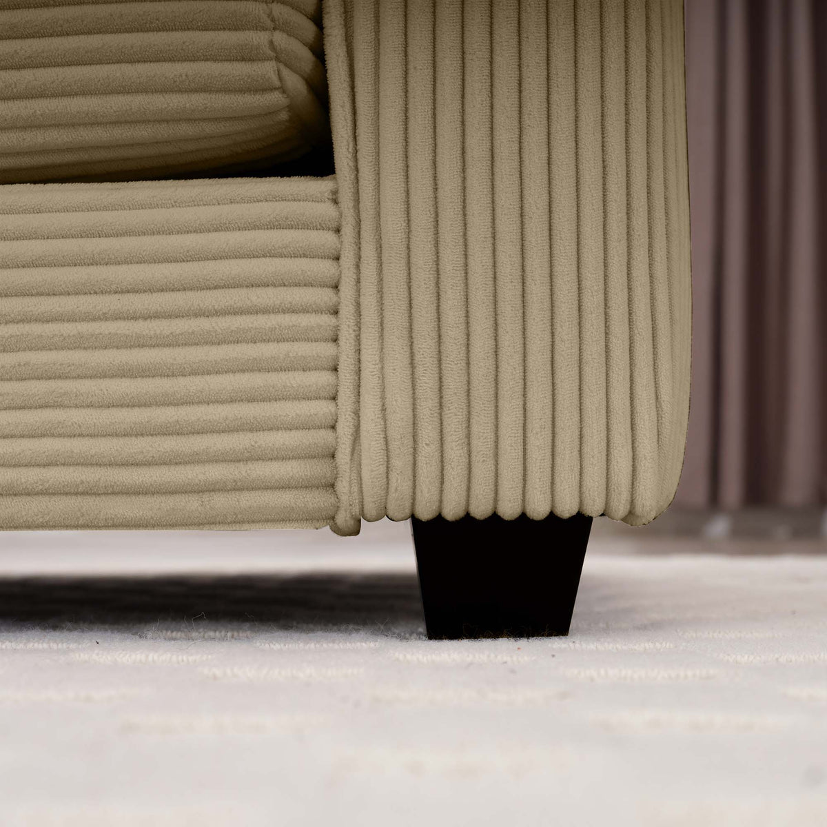 Classic Modern Deep Seat Chair and Footstool Set