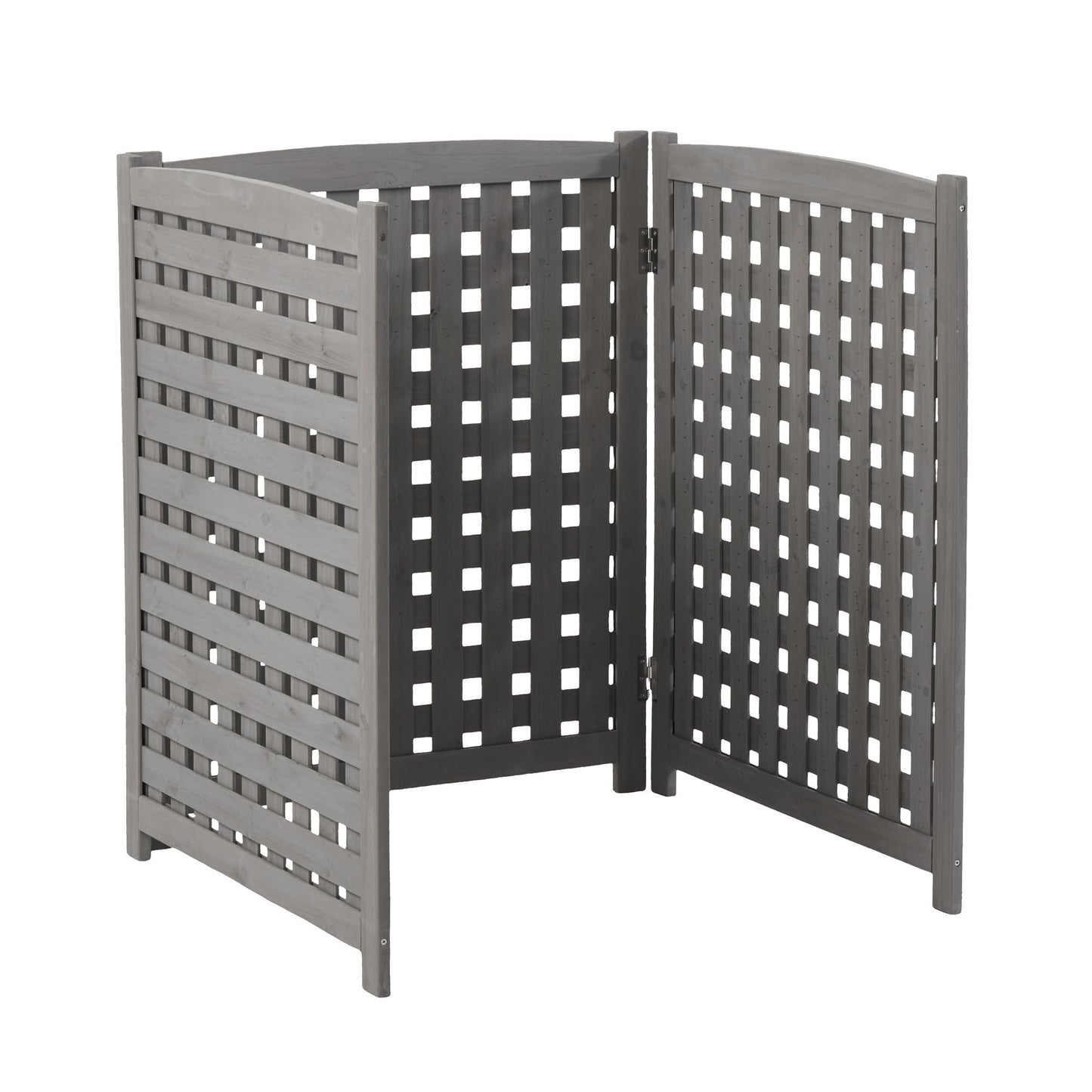Three Wooden Fences and Outdoor AC Privacy