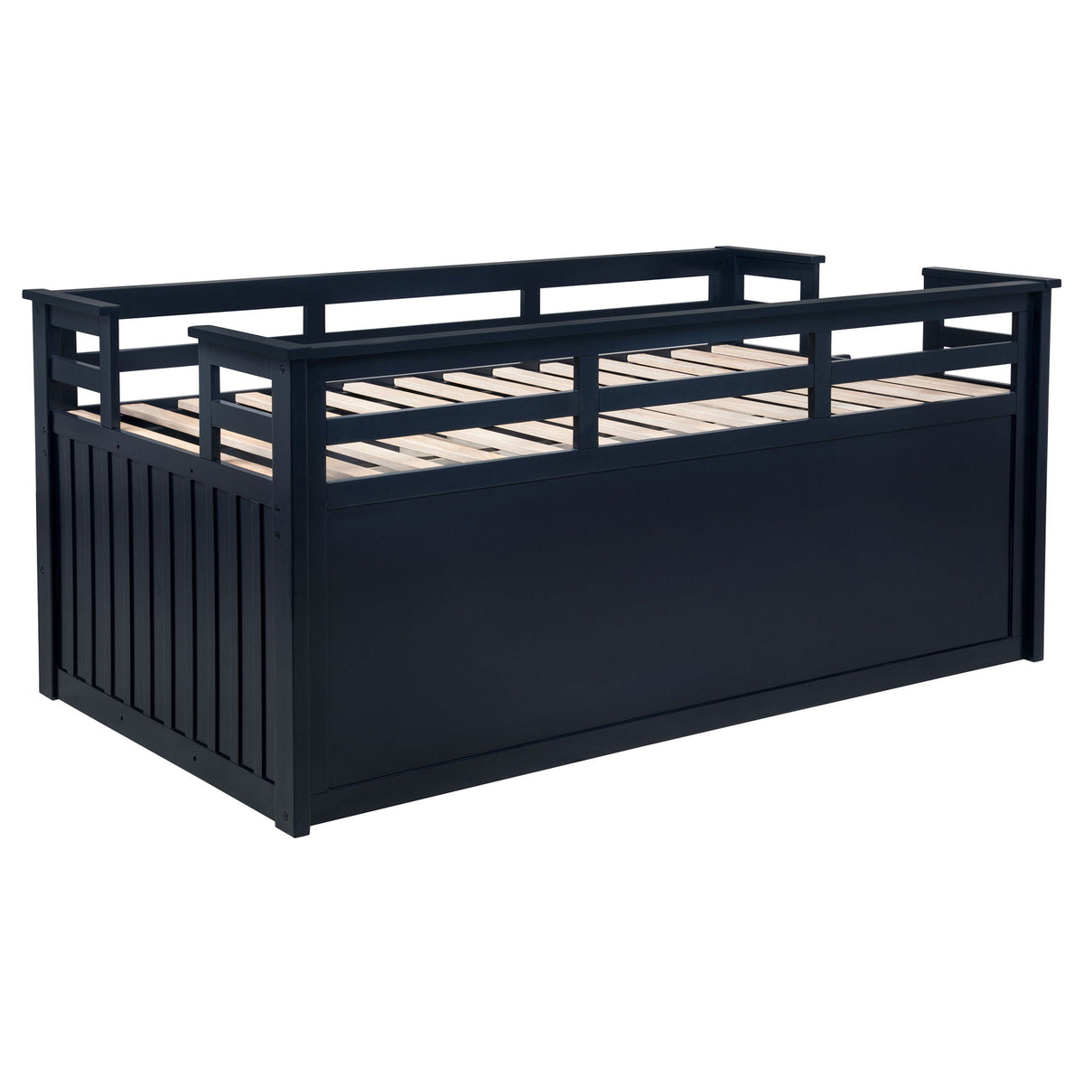 Starboard Captain's Bed with Trundle navy finish, slat deck, HouseOfZazla on Tampa Home & Garden Store