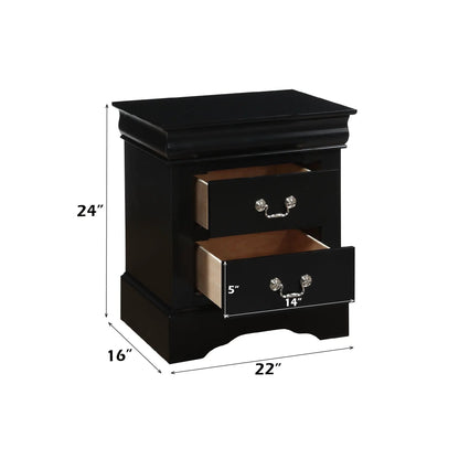 Louis Philippe III Sleek Design Nightstand