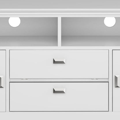 Artisan Tv Media Stand Glass Doors and Drawers