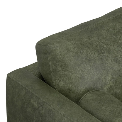 Morrison Sofa and Ottoman Set in Leather