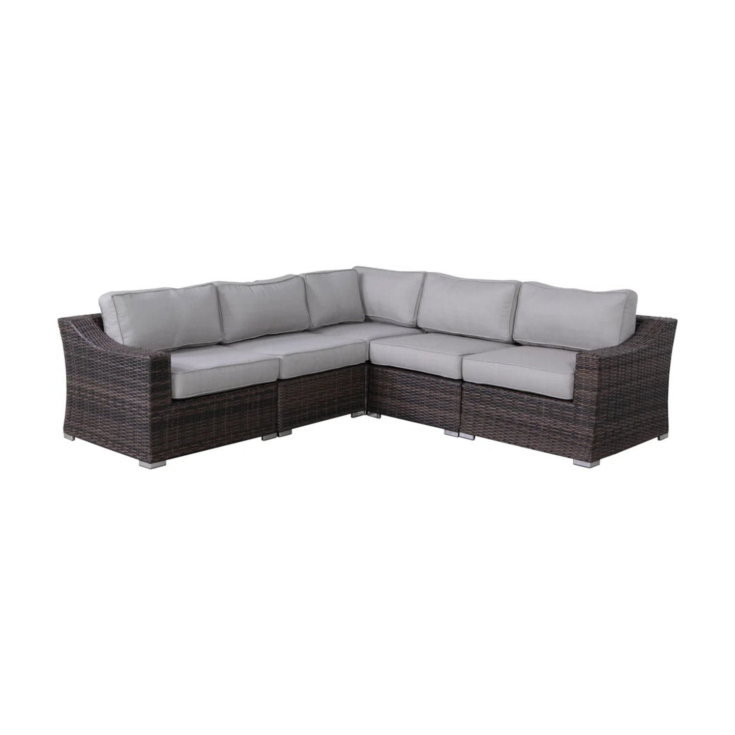 Fully Assembled Rattan Wicker Outdoor Sectional