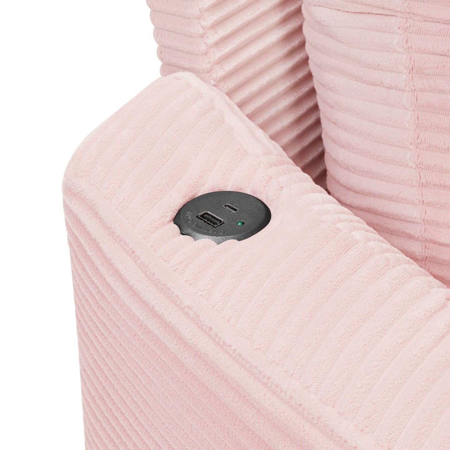 Oversized Double Chaise Sofa With USB Ports