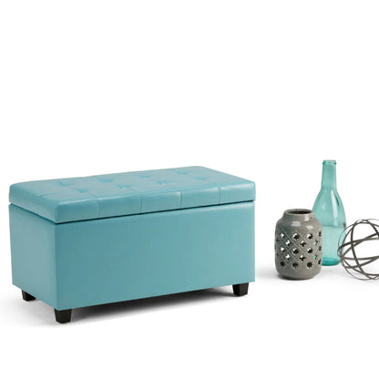 Cosmopolitan Upholstered Storage Ottoman Bench