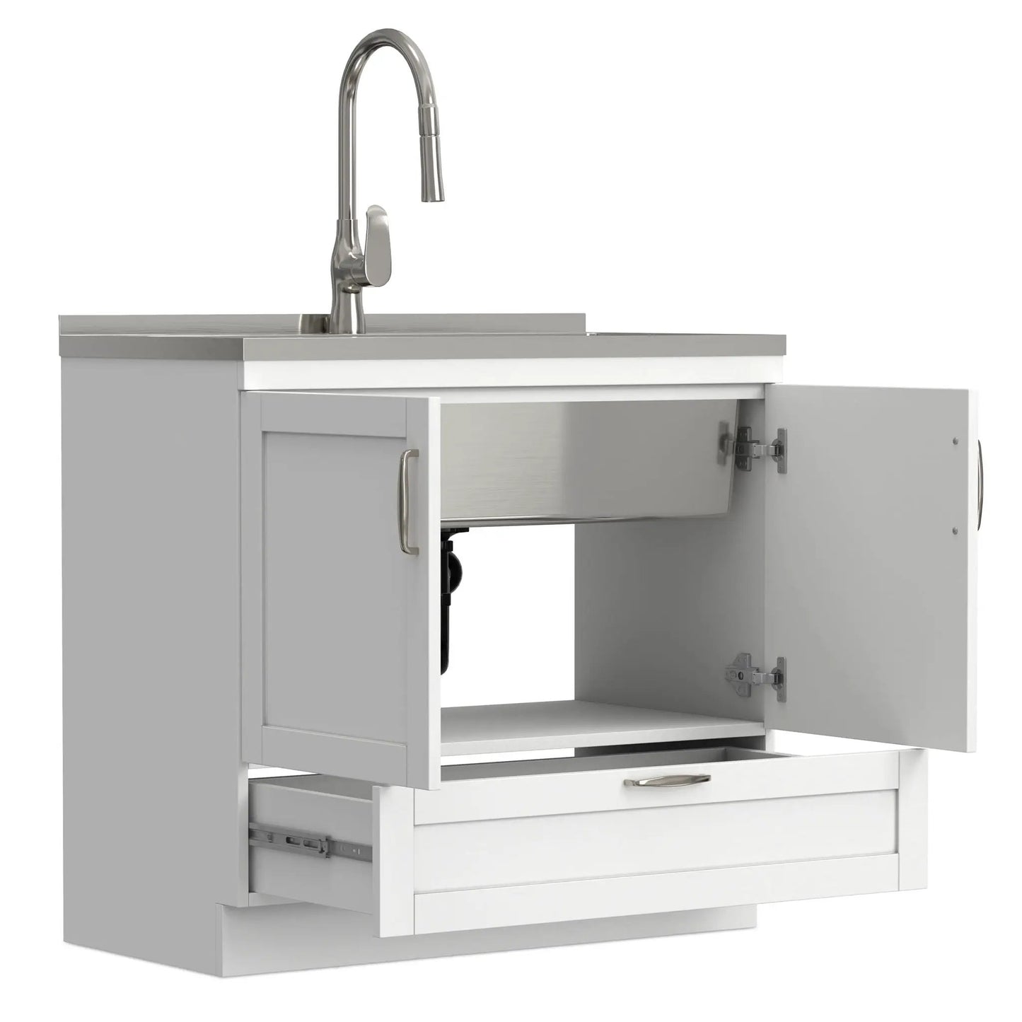 Reed Deluxe Laundry Cabinet with Pull-Out Faucet