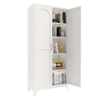 Shapely Doors Cabinet white storage cabinet with adjustable shelves by Unique Piece Furniture on Tampa Home & Garden Store