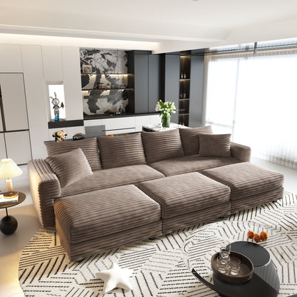 Modern Deep Seat Upholstered Sofa and Couch