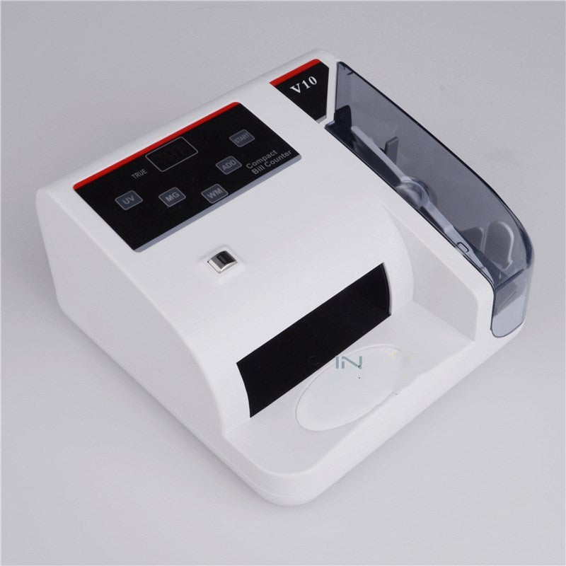 Portable currency counter with counterfeit detector, white plastic unit by UpTrend Deals on Tampa Home & Garden Store