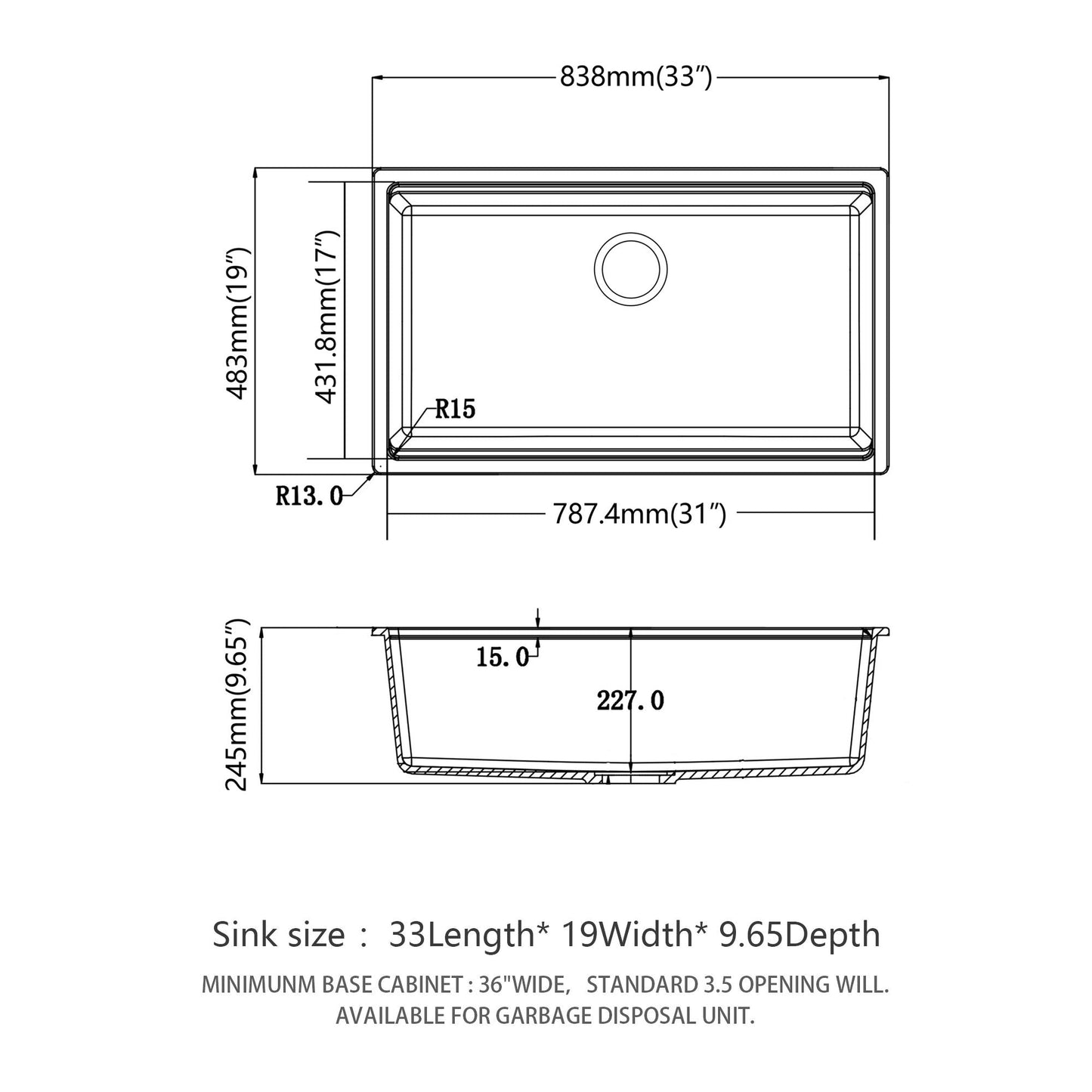 Premium Quartz Composite Workstation Sink