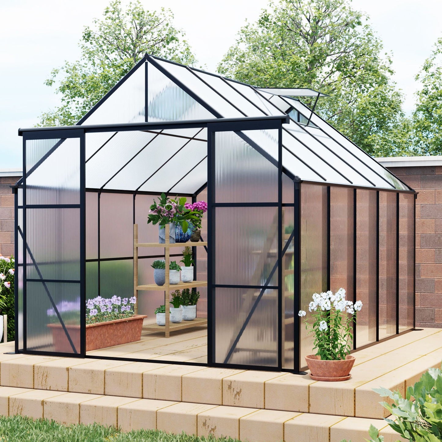 Heavy Duty Double Door Polycarb House and Pegs