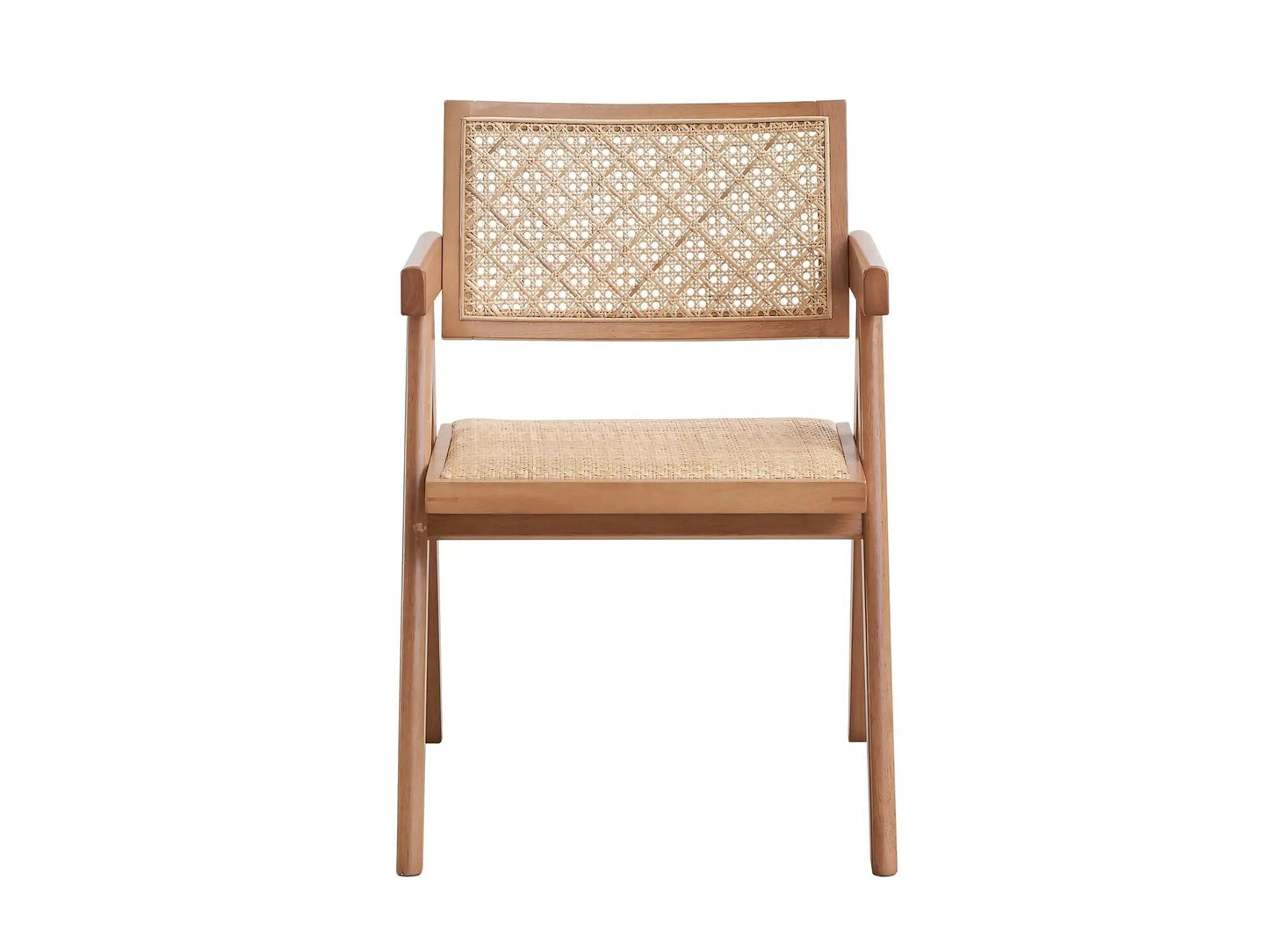 Velentina Rattan Arm Chair Set of Two Natural
