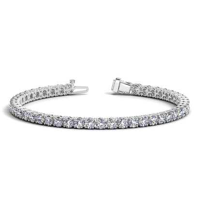 Lab grown round diamond tennis bracelet in 14k white gold with 10 cctw F/G VS2/SI1 on Tampa Home & Garden Store