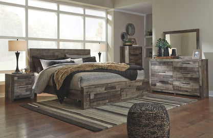 Derekson Panel Bedroom Set with Butcher Block