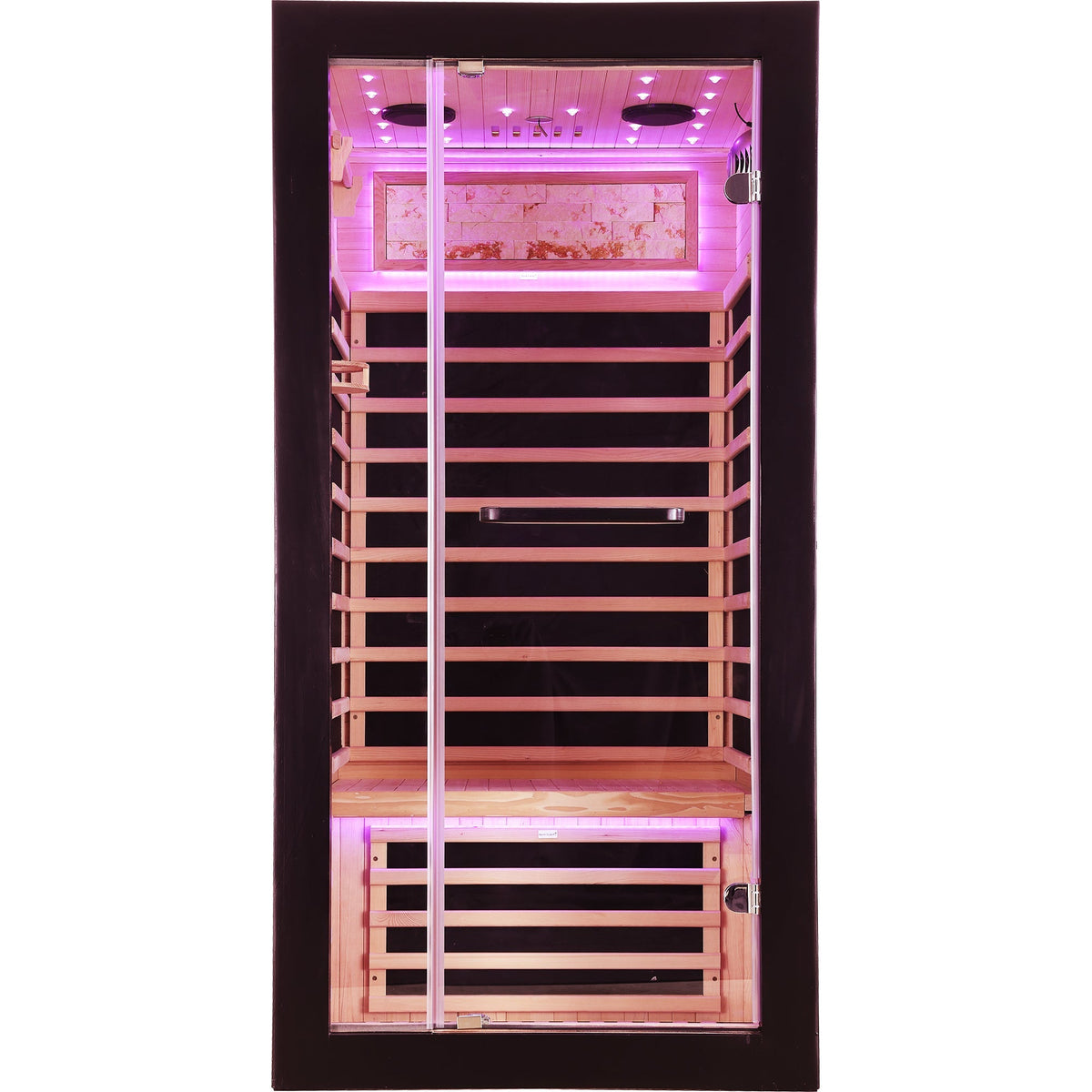 Single-Person Starlight Ceiling Sauna by HouseOfZazla, AmericanWhiteOak, carbon-plate heating on Tampa Home & Garden Store