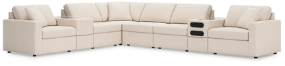 Modmax Sectional Oyster beige with built-in console and cushions by Unique Piece Furniture on Tampa Home & Garden Store