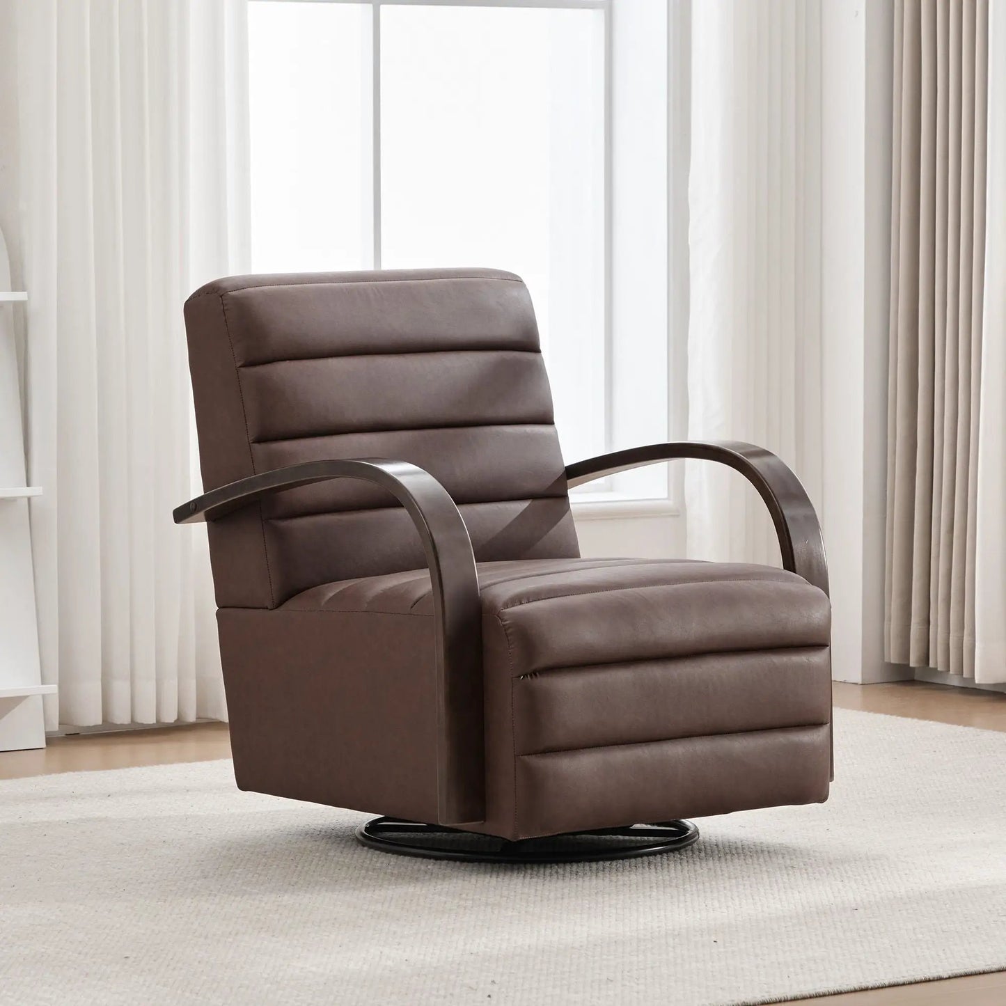 360 Degree Swivel Accent Chair Armrests Comfy