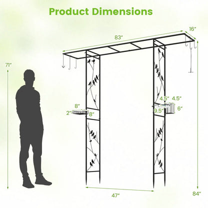 Garden Arbor Bird Feeding Station 84 Inch