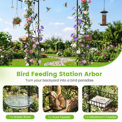 Garden Arbor Bird Feeding Station 84 Inch