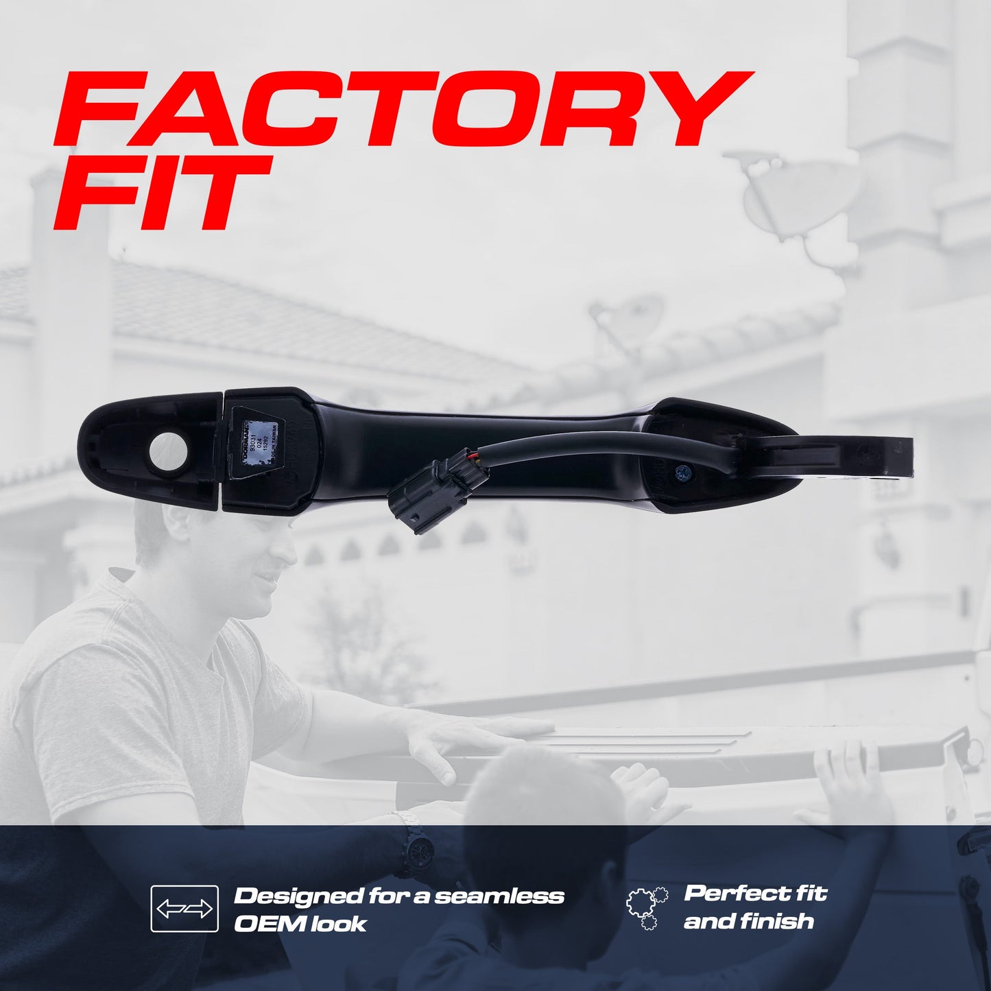 Door handle black replacement by Master Tailgaters for Honda Civic Hybrid/CR-V front left on Tampa Home & Garden Store