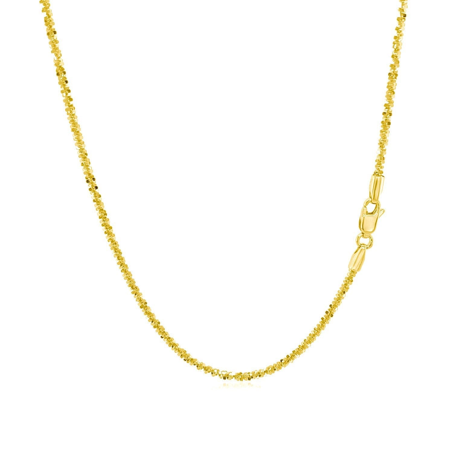 14k yellow gold sparkle chain necklace 1.5mm with lobster clasp by Bids.com on Tampa Home & Garden Store