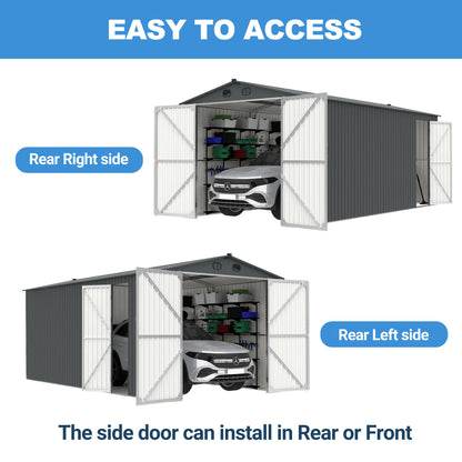 Sturdy Outdoor Metal Shed and Garden Storage