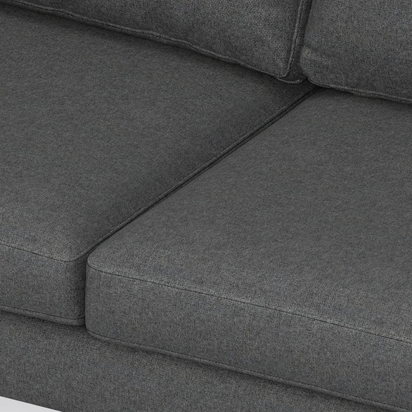 Ava mid century corner sectional sofa handcrafted by Unique Piece Furniture in charcoal gray fabric on Tampa Home & Garden Store