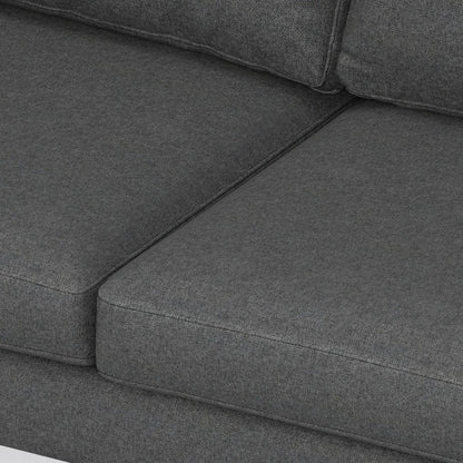 Ava mid century corner sectional sofa handcrafted by Unique Piece Furniture in charcoal gray fabric on Tampa Home & Garden Store