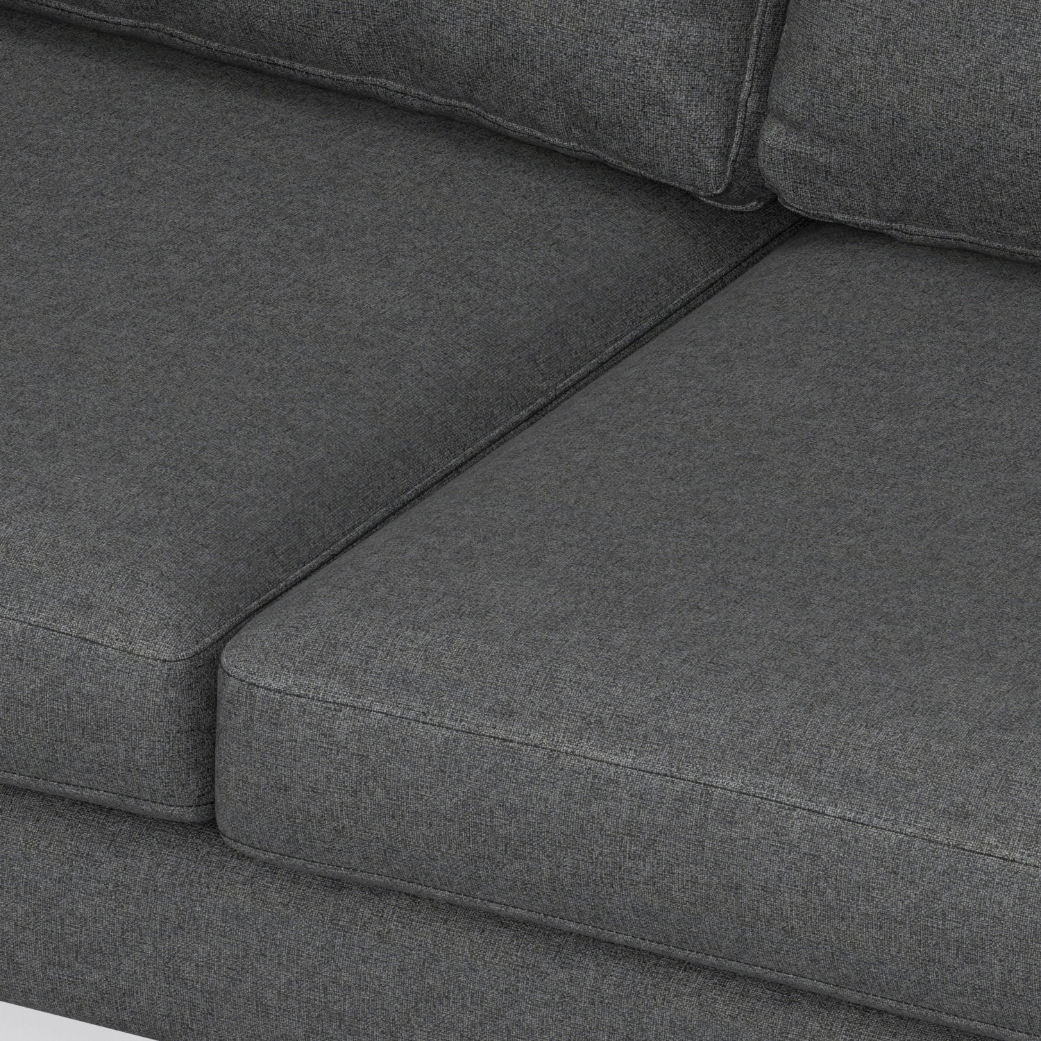 Ava Mid Century Corner Sectional Sofa Handcrafted in charcoal gray fabric by HouseOfZazla on Tampa Home & Garden Store