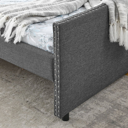 Upholstered Tufted Daybed with Storage Drawers