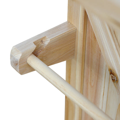 K&K Outdoor Kitchen Island wooden frame close-up with natural pine planks on Tampa Home & Garden Store