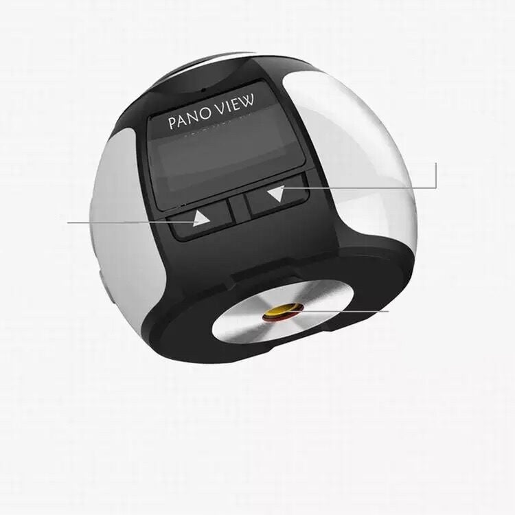 VR virtual reality camera with PANO VIEW display, white and black sphere, arrow controls on Tampa Home & Garden Store