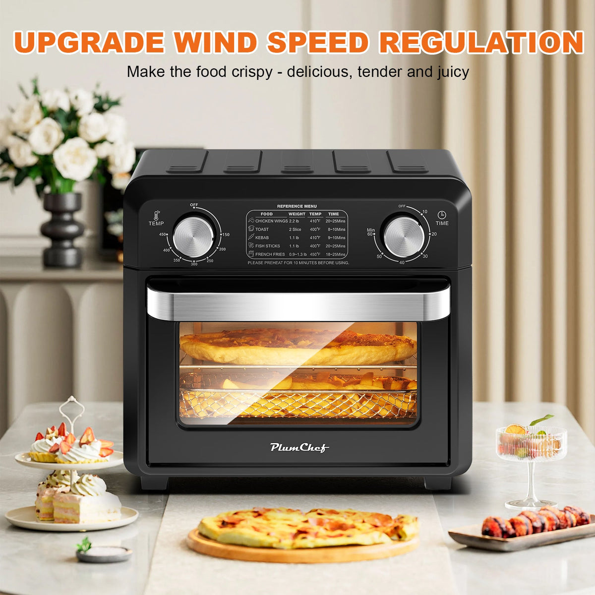 Compact 11 Qt Air Fryer for Family Meals