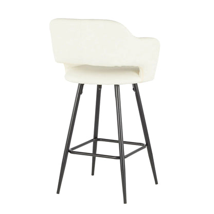 Margarite Contemporary Counter Stool Set of Two