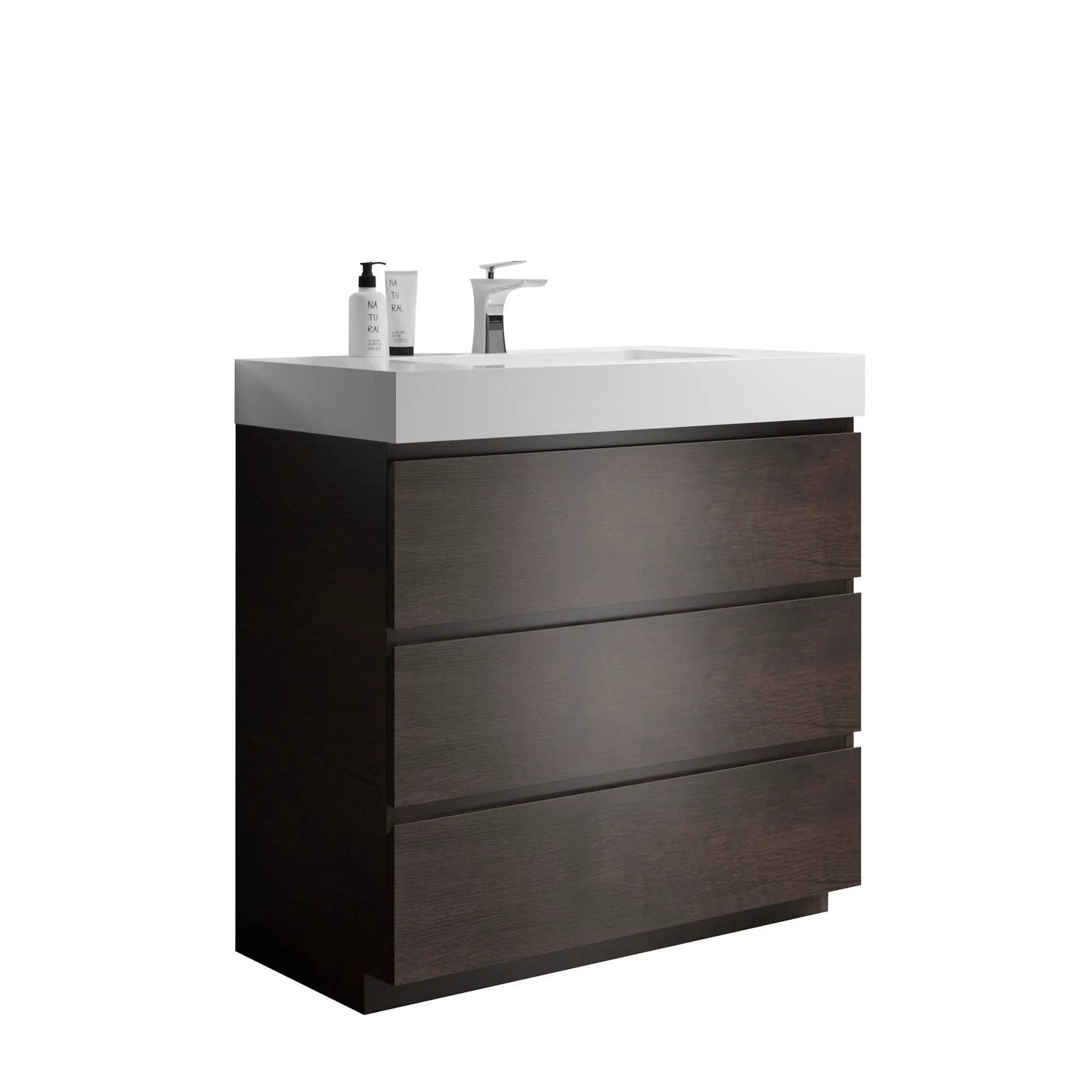 Alice Bathroom Vanity with Large Storage and Sink