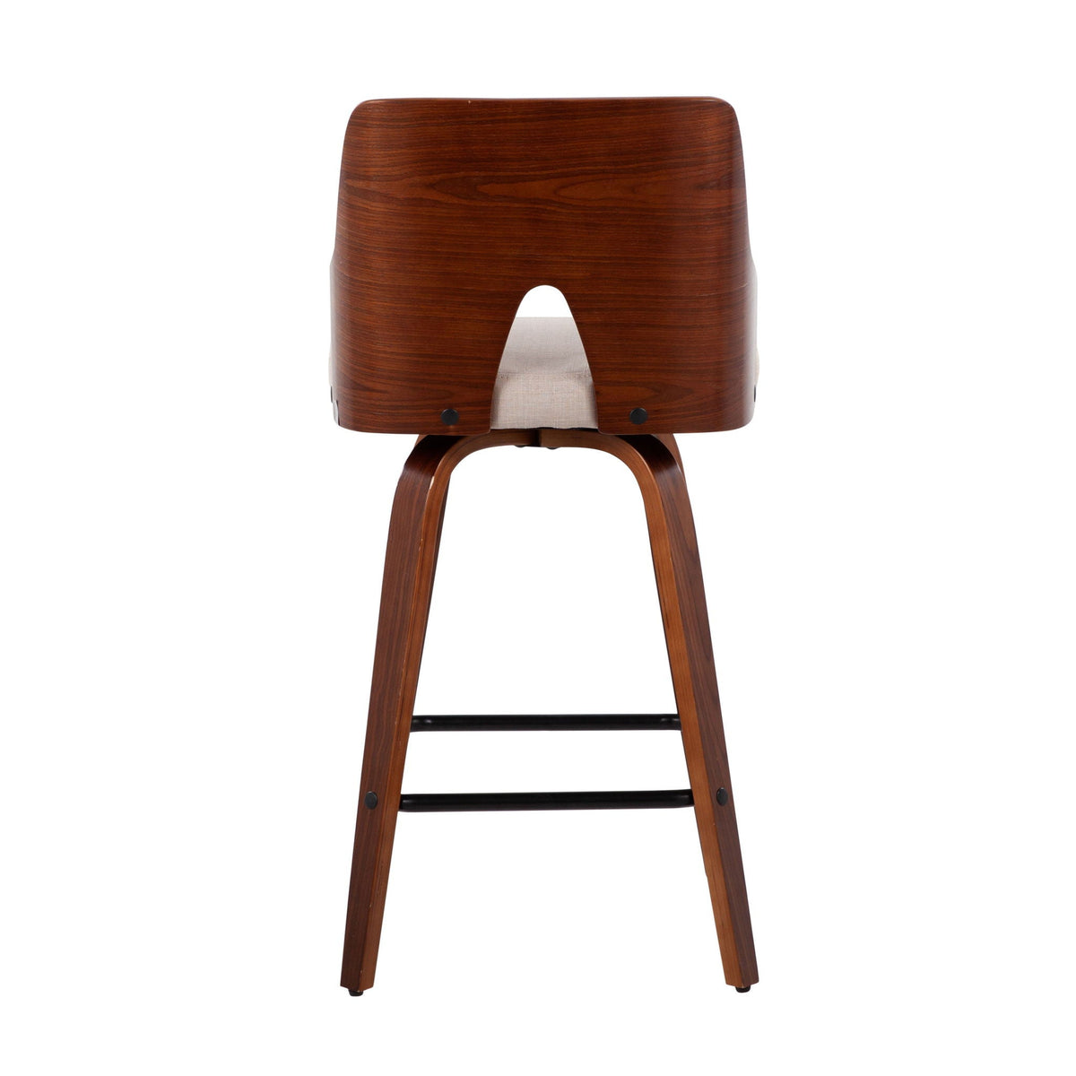 Ariana counter stools set of 2 in warm wood finish by HouseOfZazla on Tampa Home & Garden Store