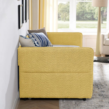 Upholstered Daybed With Pop Up Trundle For Guests