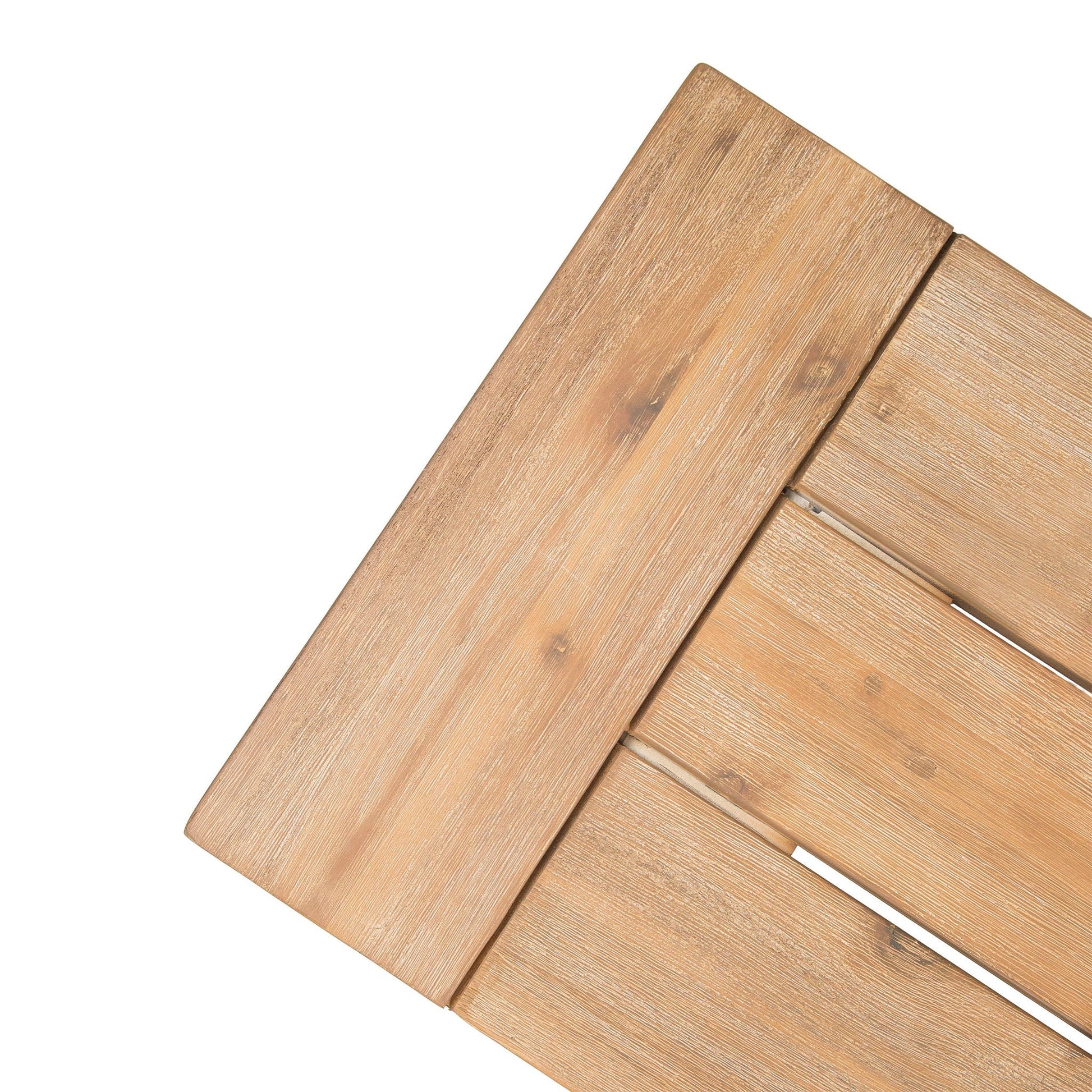 Outdoor Bench with Slat Panel Design and Acacia Wood Frame by HouseOfZazla on Tampa Home & Garden Store