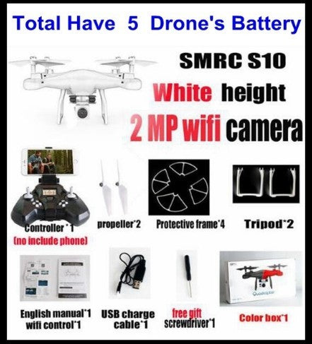 Sell My Stuff SMRC S10 white quadcopter 2 MP WiFi camera on Tampa Home & Garden Store