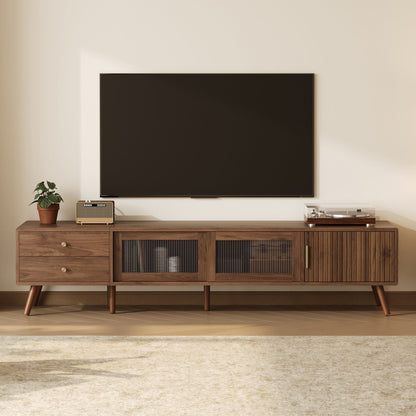 76in TV Stand by HouseOfZazla with storage cabinets on Tampa Home & Garden Store