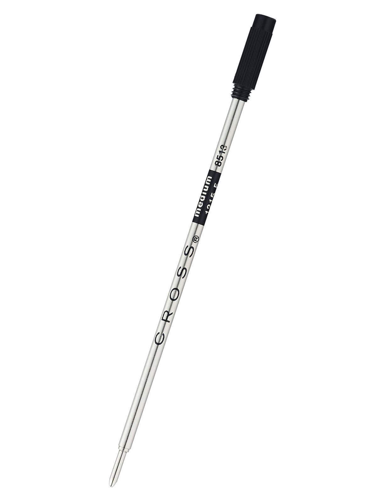 Ballpoint pen refill by A.T. Cross, black ink, medium point, silver barrel, single pack on Tampa Home & Garden Store