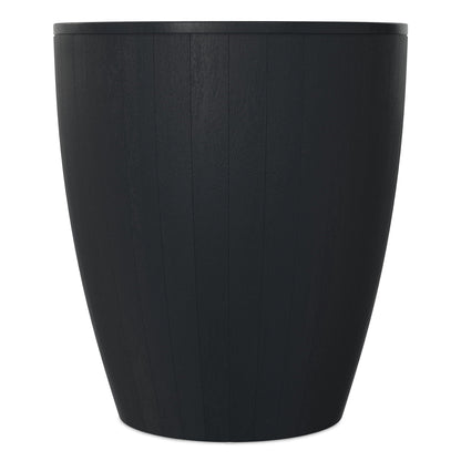 Solid mango wood drum silhouette side table in black by HouseOfZazla on Tampa Home & Garden Store