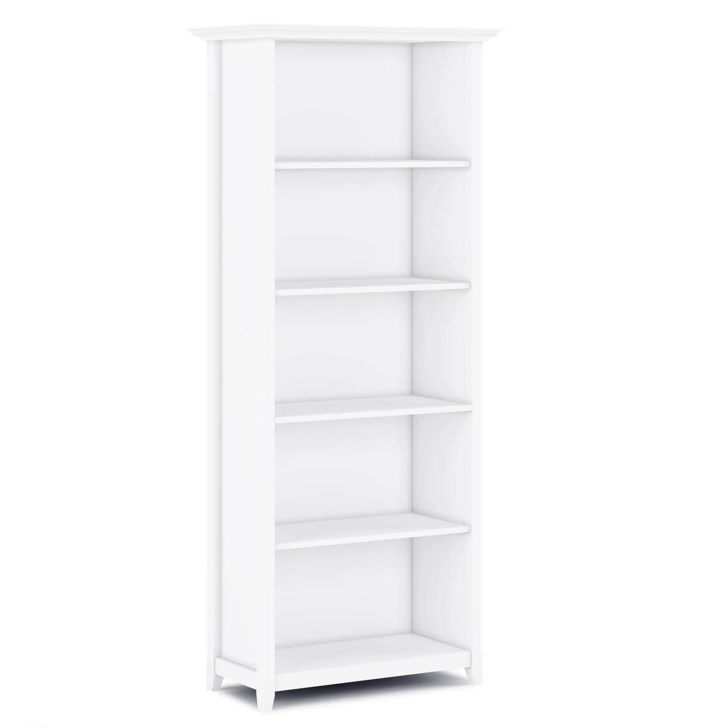 Amherst Five Shelf Bookcase Handcrafted Wood