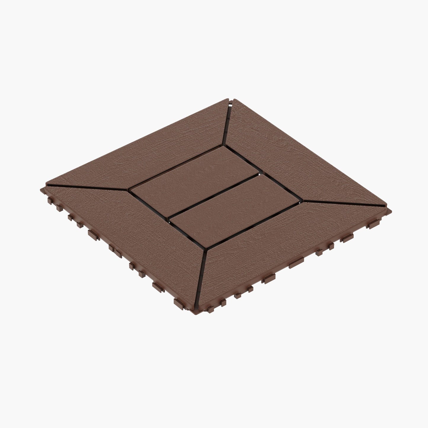 Indoor And Outdoor Interlocking Decking Tiles