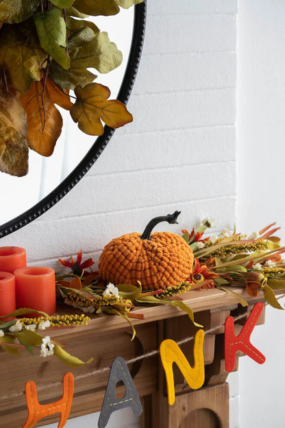 Weighted Pumpkin Ornament for Harvest Decor