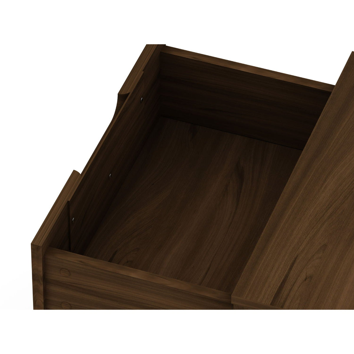 2-drawer nightstand HouseOfZazla in dark walnut finish with splayed legs on Tampa Home & Garden Store