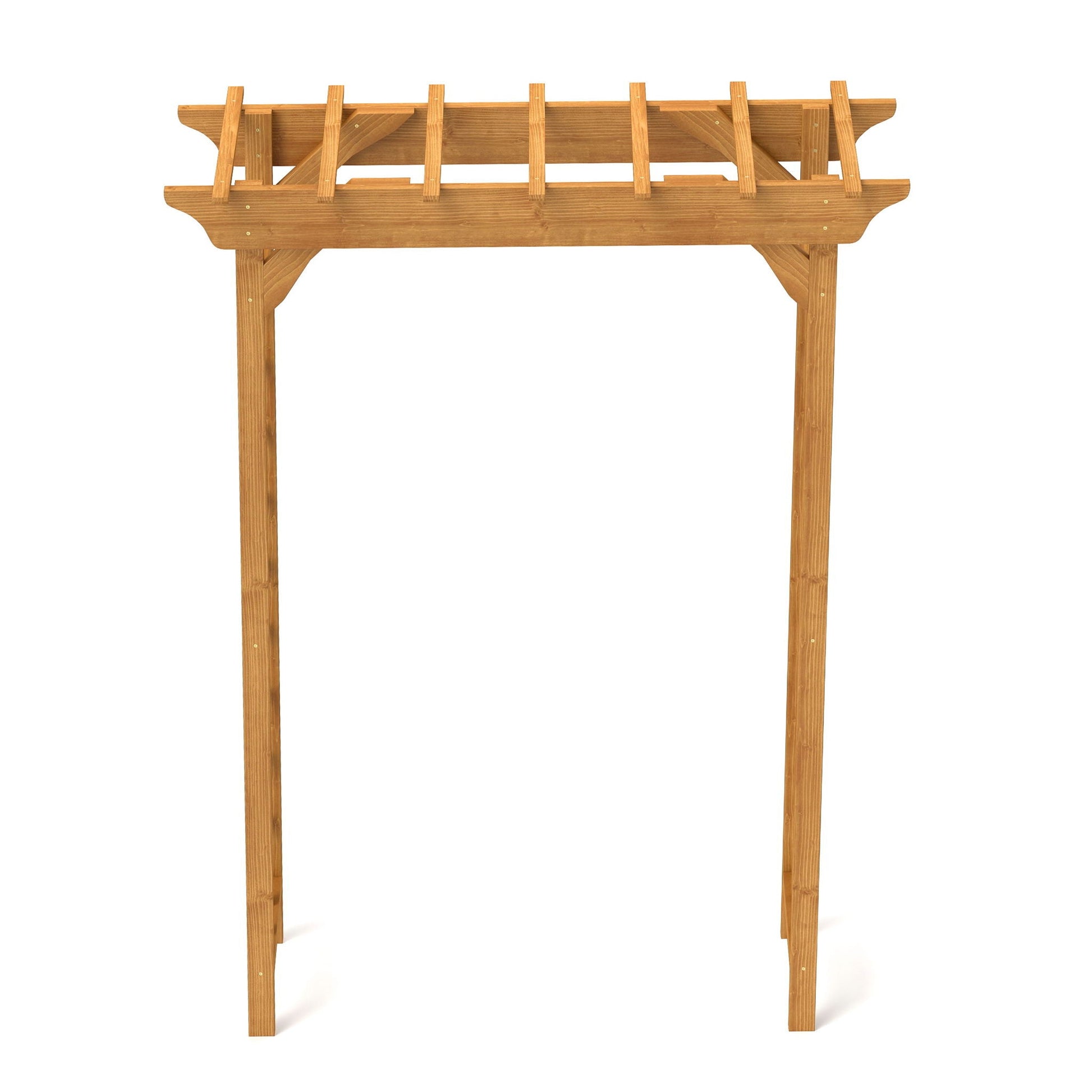 Arbor wedding arch wooden garden trellis in natural wood finish for plants on Tampa Home & Garden Store